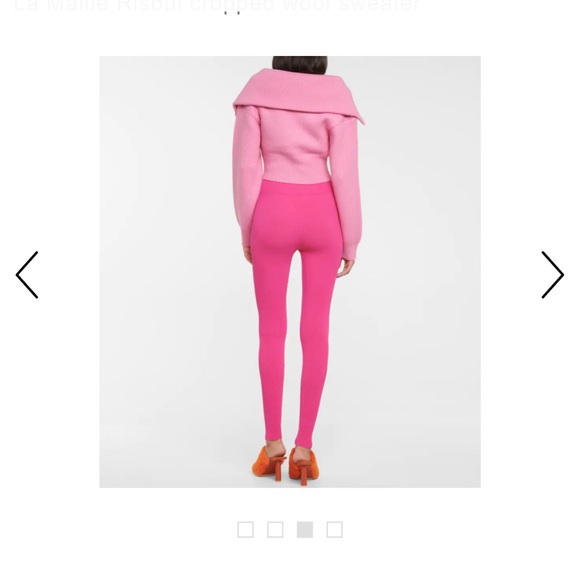 Jacquemus La Maille Risoul cropped wool sweater Size Small - Picture 3 of 8